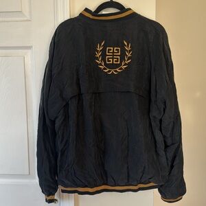 Vintage Givenchy silk embroidered activewear jacket